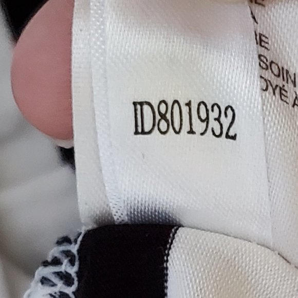 White House Black Market (Medium White with black strips long sleeve top) - Picture 9 of 9